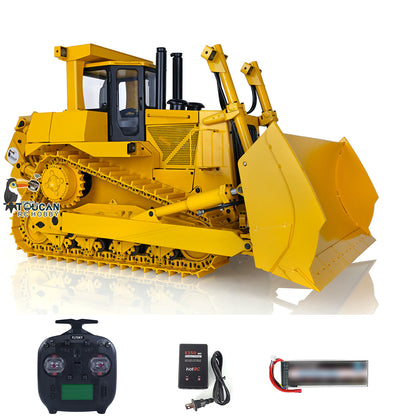 TOUCAN RC HOBBY Fast Free Shipping  1/14 Scale JDMODEL Metal RC Hydraulic Bulldozer DXR2 JDM-98 W/ Light Sound Pump Cylinder ESC Motor Battery