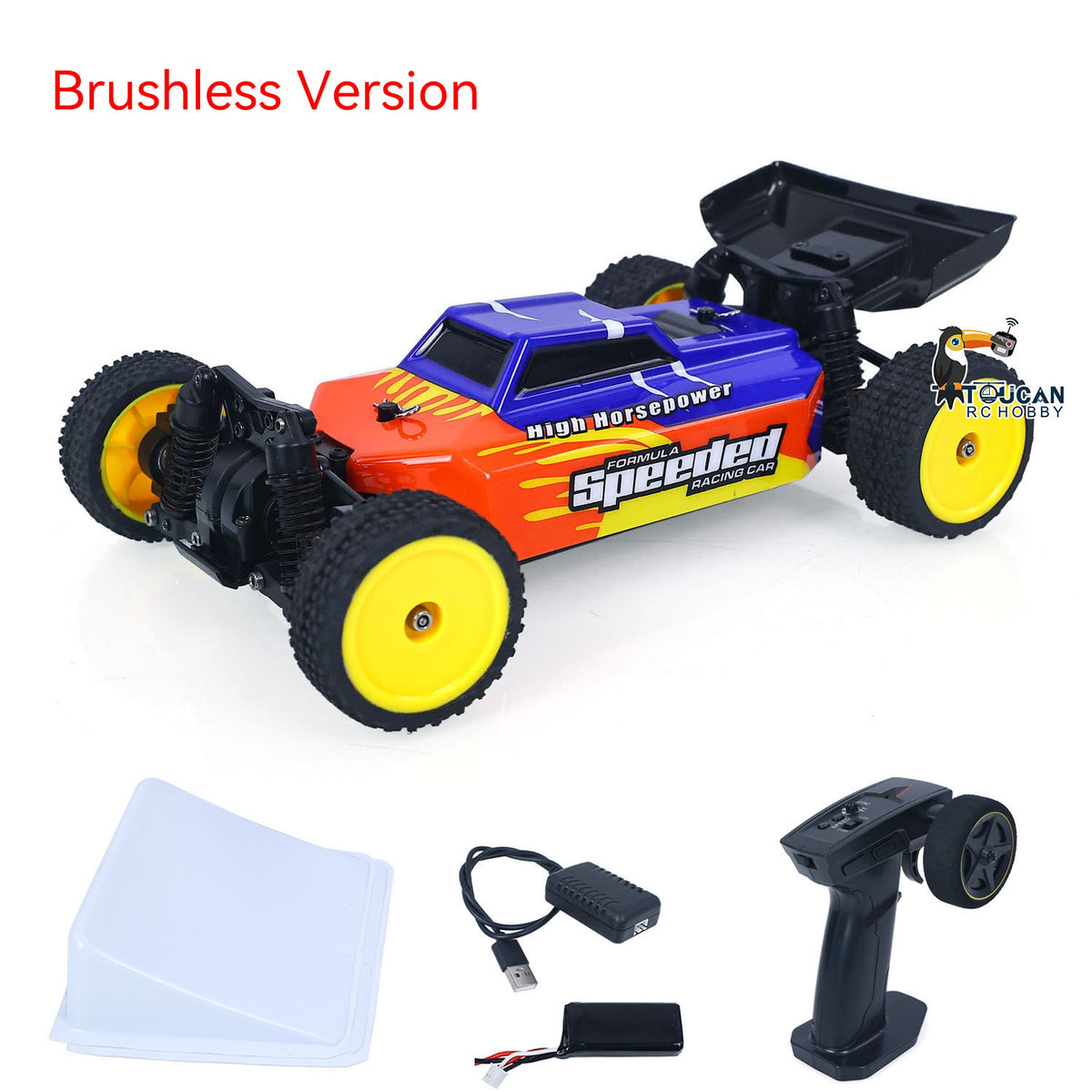 TOUCAN RC HOBBY JiaBaiLe 45KM/H High Speed 1/24 Electric Remote Control Off Road Car Model 2401AH Ready To Run RC Vehicle Model Brushless Motor Battery