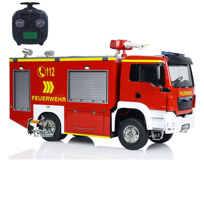 TOUCAN RC HOBBY 4x2 RC Fire Fighting Truck 1:14 2-speed Transmission Radio Control Fire Vehicles Assembled and Painted Sound Light System