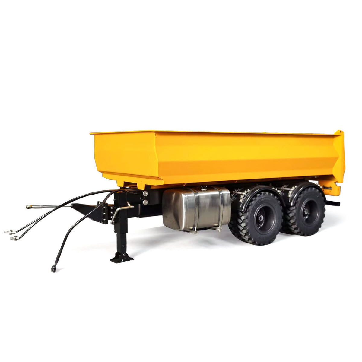 TOUCAN RC HOBBY LXY 2 Axles 1/14 Metal Dump Trailer Manual Support Legs for 6x6 Remote Control Tractor Truck RC Lorry Hydraulic Crane 4151 AK