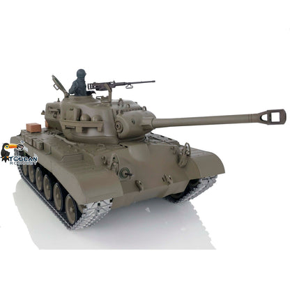 TOUCAN RC HOBBY Heng Long 1/16 TK7.0 3838 USA M26 Pershing 3839 Walker Bulldog M41A3 RTR RC Tank 360 Degrees Turret IR BB Smoke Metal Sprockets Tracks Gearbox