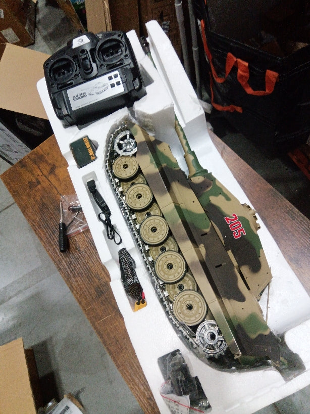 TOUCAN RC HOBBY Fast Free Shipping Second Hand US Stock 2.4G Henglong 1/16 7.0 Upgraded German King Tiger RTR RC Tank 3888A Metal Tracks