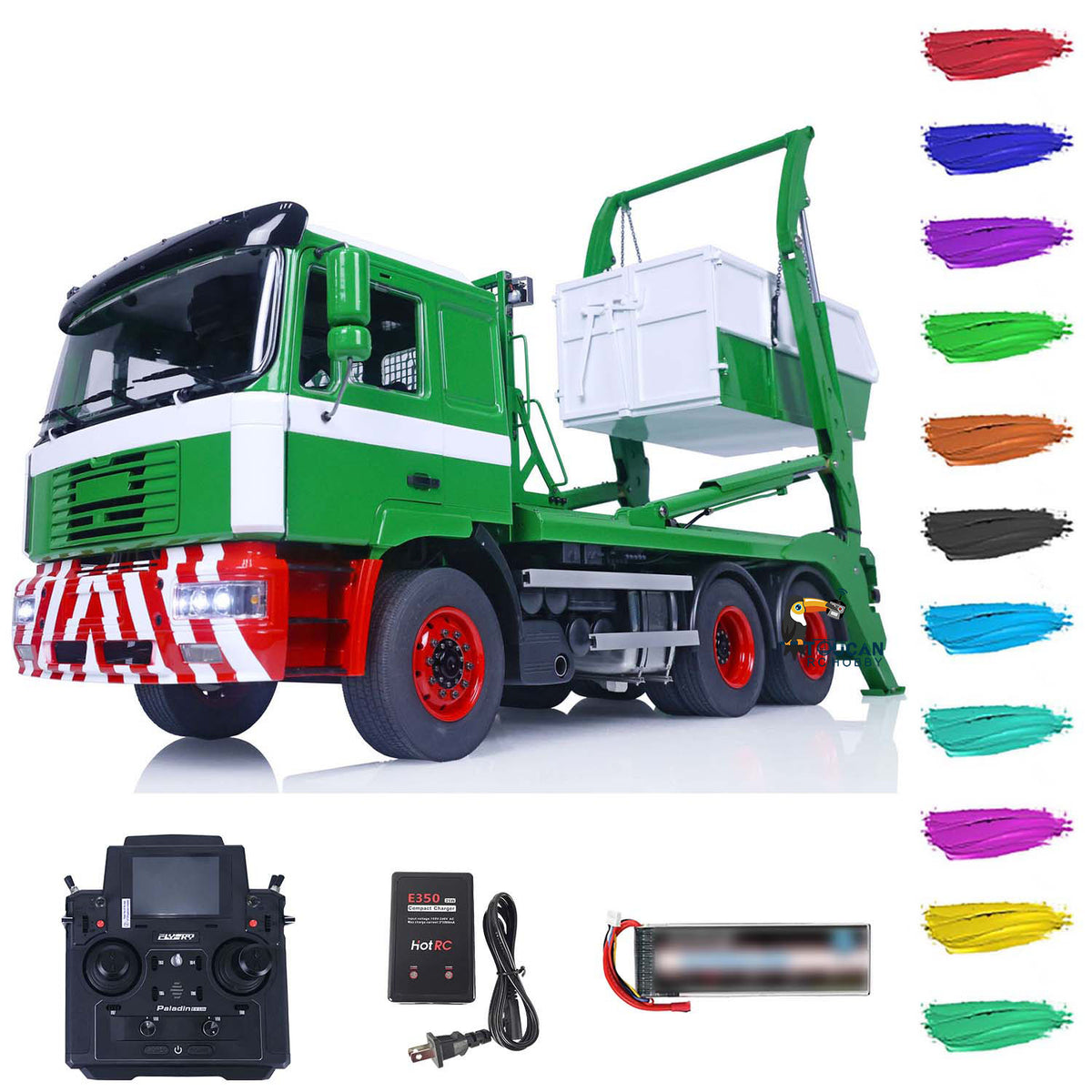 JXModel F2000 1/14 6x4 Metal RC Hydraulic Skip Loader