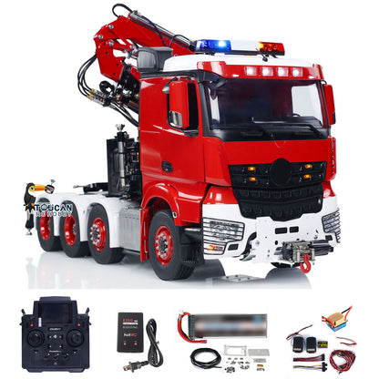 TOUCAN RC HOBBY LESU 8x8 1/14 RC Hydraulic Crane Tractor Truck Fly Jib Remote Control Cars Model