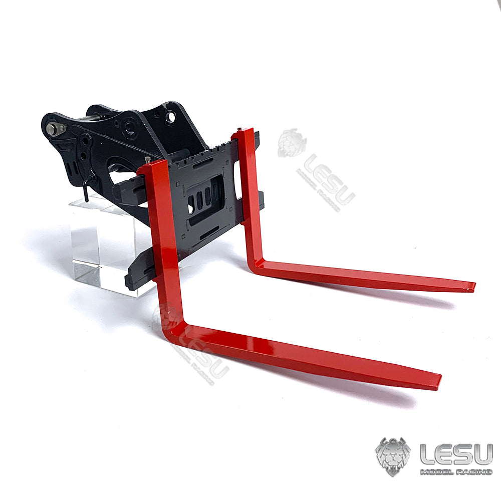 TOUCAN RC HOBBY Metal Hammer Grab fork Tiltable Openable Bucket Upgraded Aparts for LESU 1/14 RCHydraulic Excavator B0006 AOUE ET35 Model