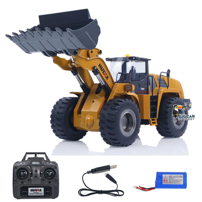 US Stock HUINA 1/14 RC Wheel Loader 1583 - Metal & Plastic RTR Electric Lifting