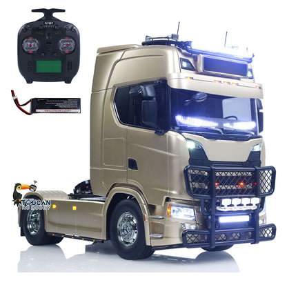 TOUCAN RC HOBBY Plastic 1/14 RC Tractor Truck 56379 Remote Control Construction Vehicle Customized by  4X2 Chassis 3Speed Gearbox Flowing Water Light Smoke Unit ST8 Radio RTR