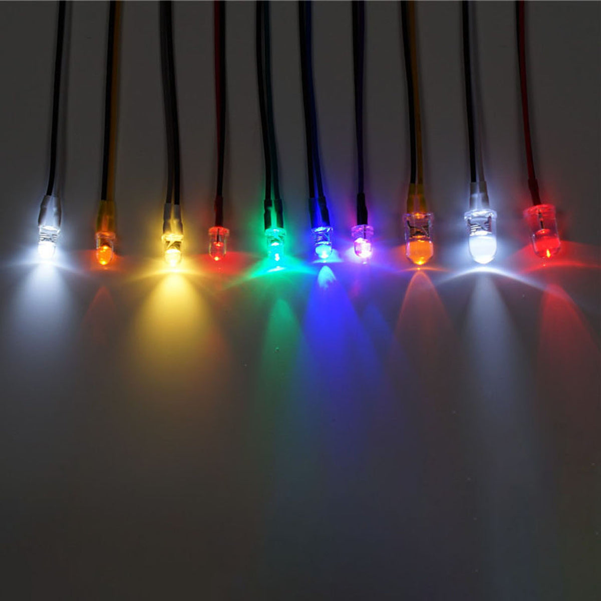 TOUCAN RC HOBBY 3mm Plastic LED Light Warning Lamp Bead 2.3V-3V for DIY 1/14 RC Tractor Truck Loader Crawler Off Road Car Model Part