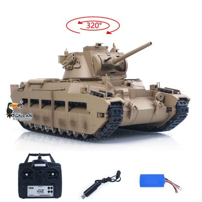 TOUCAN RC HOBBY Fast Free Shipping for EU Tongde 1/16 Remote Control Military Tank Matilda III IV Turret Rotation 320 Degree IR Lights Sounds RC Electric Model Smoke Unit