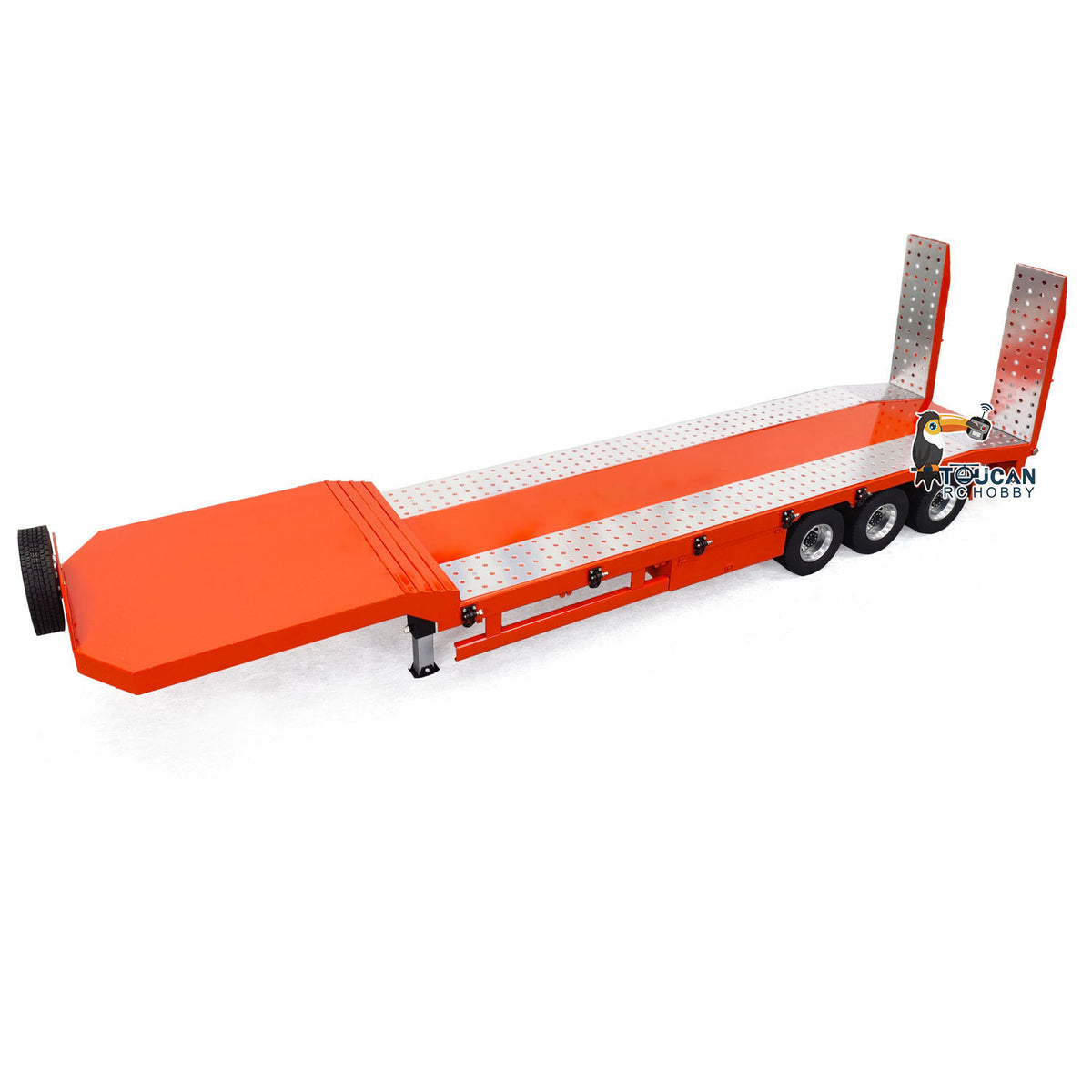 TOUCAN RC HOBBY HHG Model 1/14 Metal Semi-Trailer for RC Tractor Radio Control Simulation Car Electric Lifting Legs Tailboard DIY Hobby Models