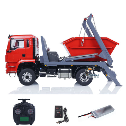 TOUCAN RC HOBBY LESU Z0068 1/14 Metal 4x4 Hydraulic Swing Arm Garbage Vehicle 3 Speed Transmission Lock Differential Axles for Backyard Fun