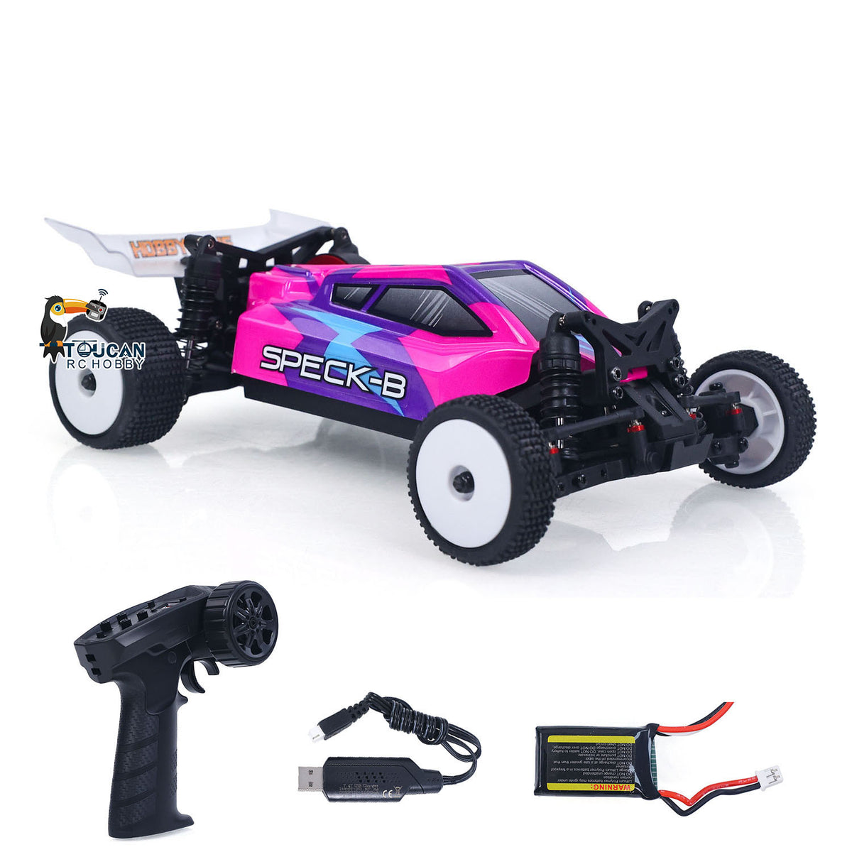 TOUCAN RC HOBBY Hobby Plus 1/24 2WD RC Desert Car Remote Control Off Road Vehicle Speck-B RTR Motor 28A ESC 5G Servo No Light Sound System