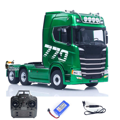 TOUCAN RC HOBBY US-Lager HUINA 770S 1501 6X4 1/18 ferngesteuerter Sattelschlepper Kunststoff RC LKW Auto Licht Soundsystem fertig montiertes RTR-Modell