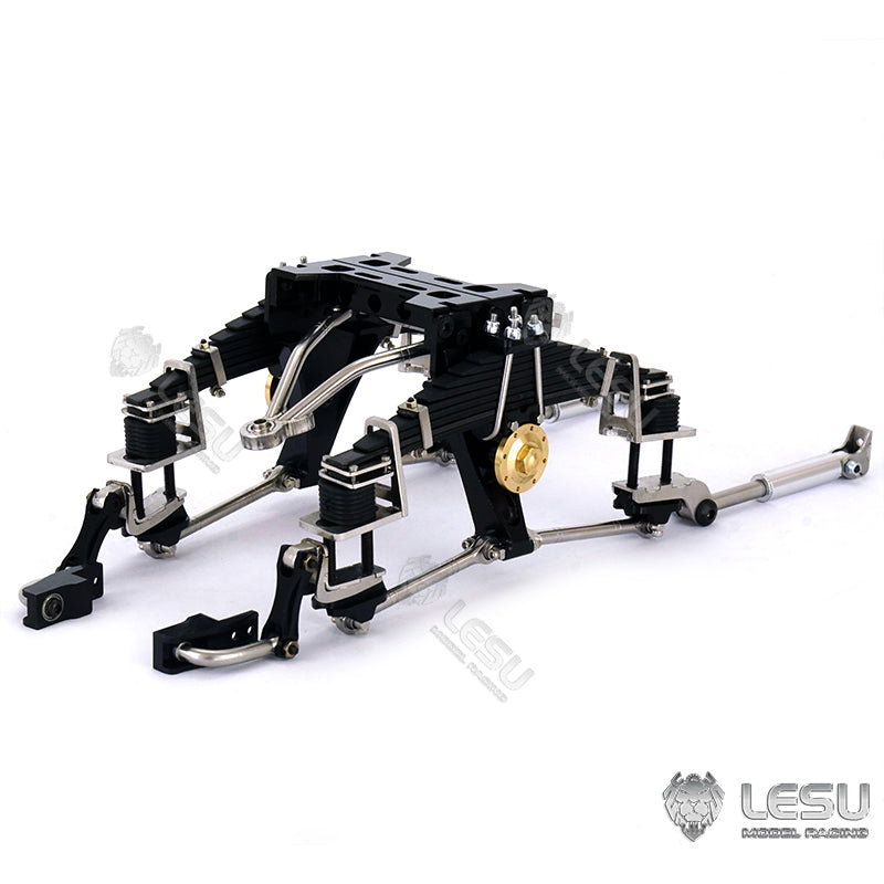 TOUCAN RC HOBBY Erhöhte 9MM Metall-Hinterradaufhängung für 1/14 LESU Differentialachsen Muldenkipper DIY Sattelzugmaschine Kipper