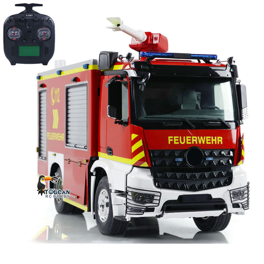 TOUCAN RC HOBBY 1/14 4x2 RC Fire Vehicles Radio Control Fire Fighting Truck Extinguisher 2-speed Transmission Motor ESC Servo Sound Light System