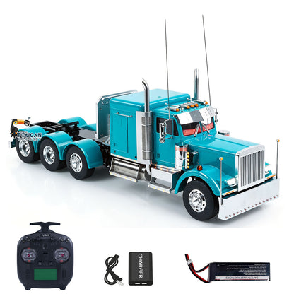TOUCAN RC HOBBY 56344 Grand Hauler Camion tracteur RC 1/14 RTR 8x6 châssis métallique, moteur brushless, ESC, essieu relevable central, blocage de différentiel, fumée, radiocommande