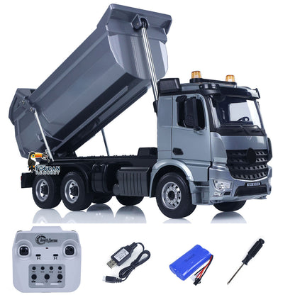 TOUCAN RC HOBBY US Stock Double E E590 003 1/20 RC Dump Truck 6X6 Electric Lifting Remote Control Tipper Metal Gears Sounds Lights Model Vehicle RTR