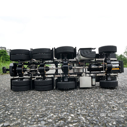 TOUCAN RC HOBBY LESU 1/14 8x8 Metal Chassis for 3363 Low Roof RC Tractor Truck 3 Speed Transmission SAVOX 1251 Steering Servo 540 Brushed Motor for RC builder