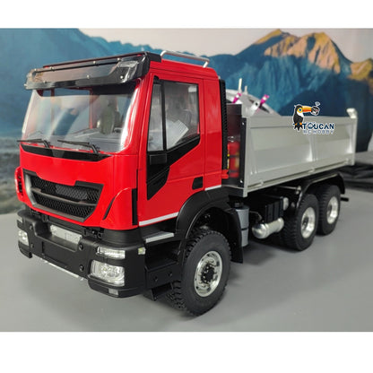 TOUCAN RC HOBBY MODO 1/14 6x6 Hydraulic RC Dump Truck Radio Controlled Tipper Dumper Car 2-speed Gearbox PNP Sound Light Painted Assembled Model