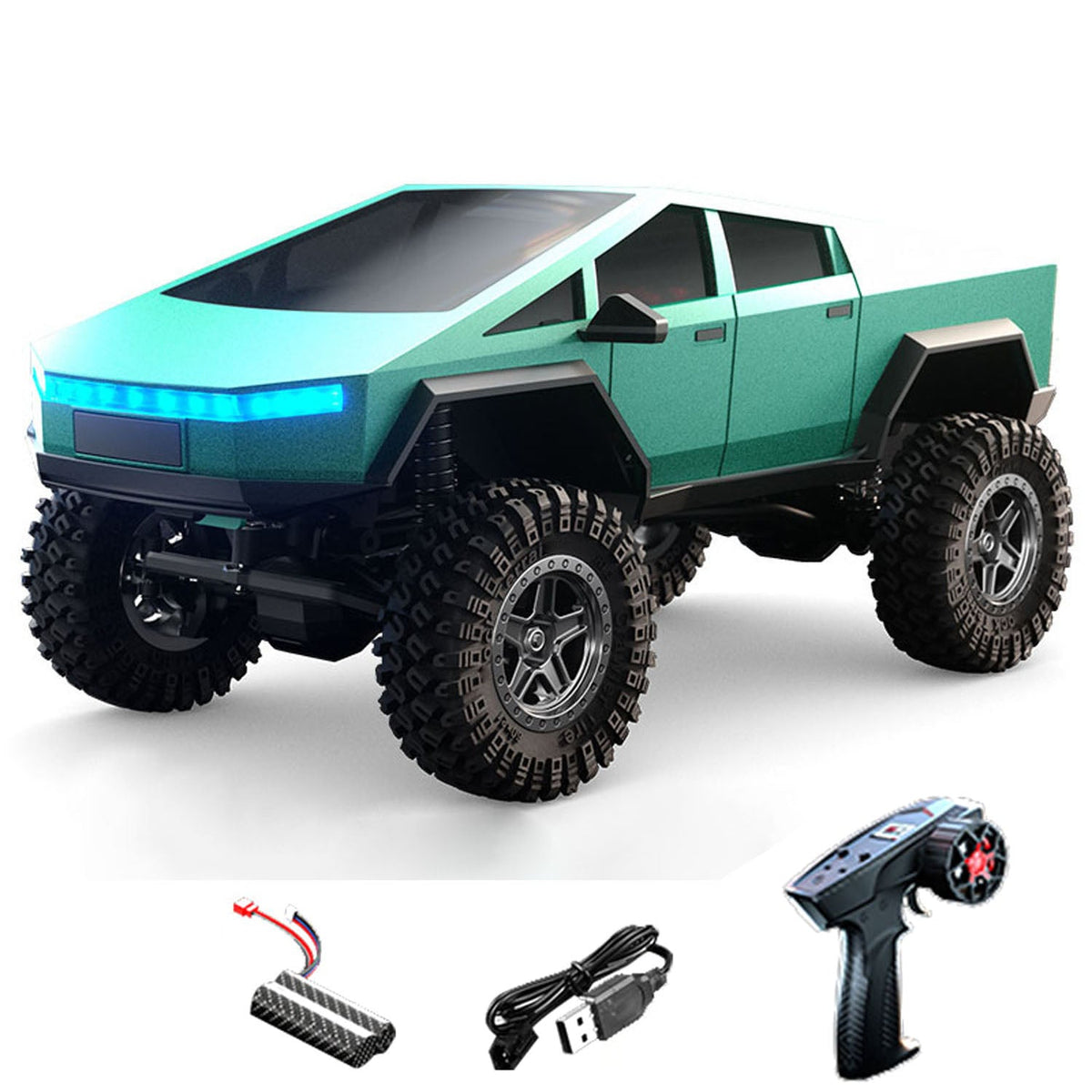 TOUCAN RC HOBBY JJRC 1:18 Rock Crawler RC C8818 Voiture télécommandée 2,4 GHz 4 roues motrices véhicule tout-terrain 2 vitesses moteur à balais batterie éclairage RTR