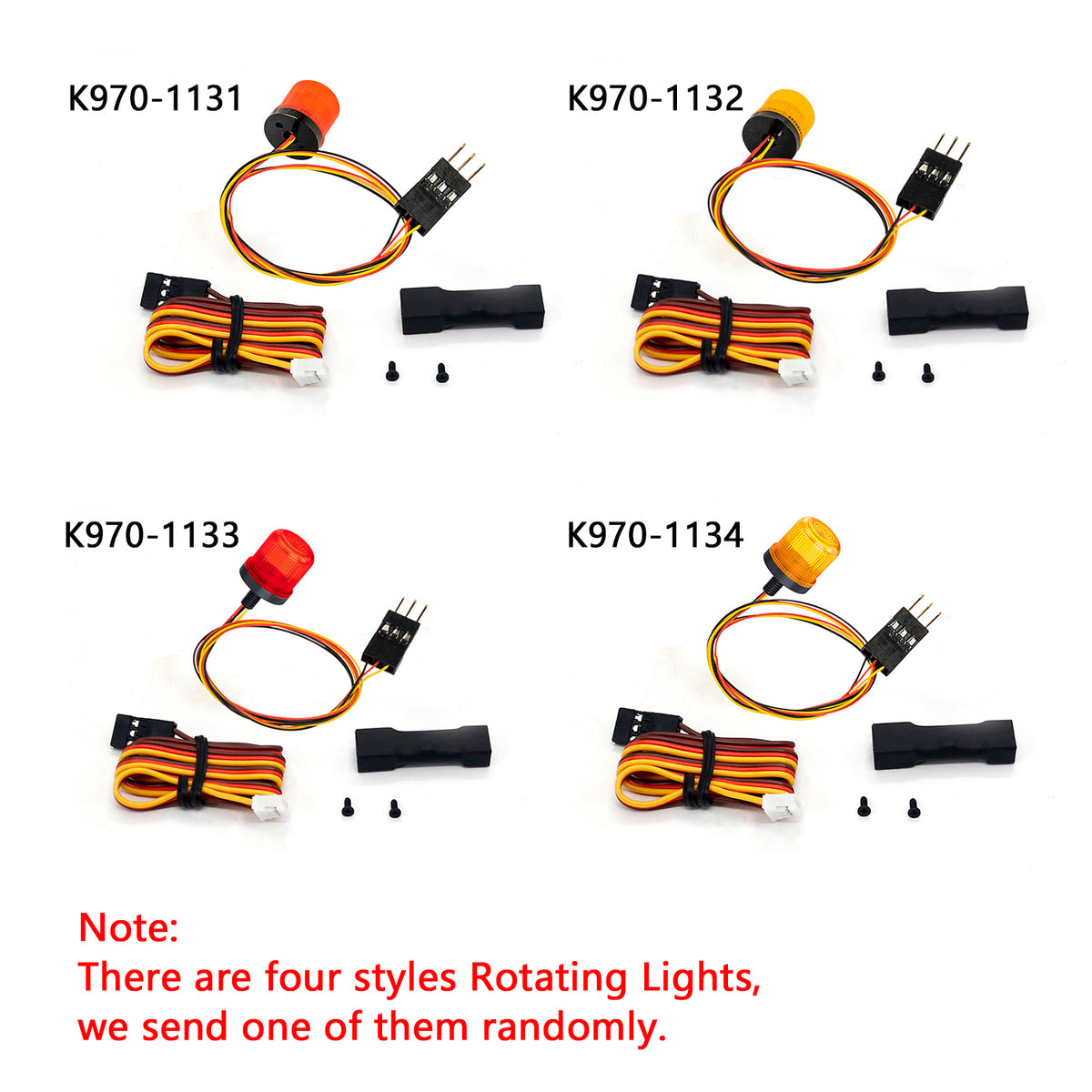 TOUCAN RC HOBBY Kabolite Rotating Warning Light/Light Controller/Sounds System for 1/14 K970 RC Hydraulic Excavator Digger DIY Model for Professional Vehicle Enthusiast