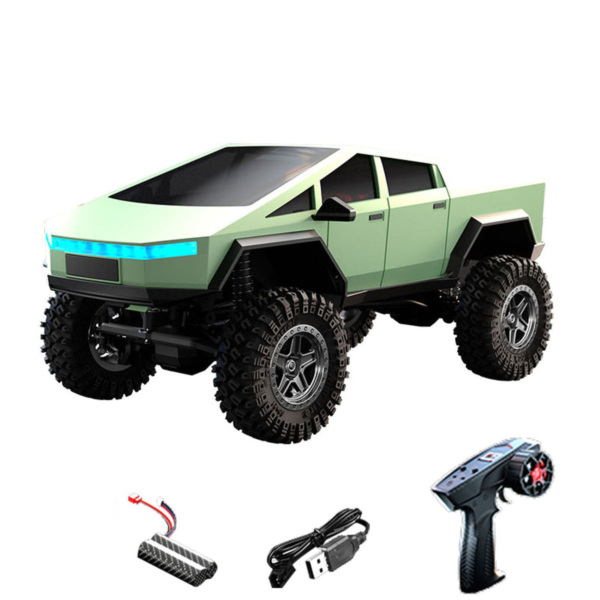 TOUCAN RC HOBBY JJRC 1:18 Rock Crawler RC C8818 Voiture télécommandée 2,4 GHz 4 roues motrices véhicule tout-terrain 2 vitesses moteur à balais batterie éclairage RTR