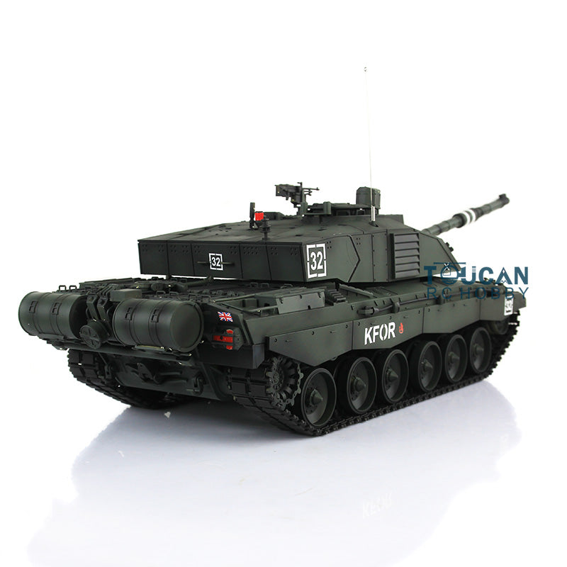 TOUCAN RC HOBBY Heng Long 1/16 TK7.0 Professional British Challenger II 3908 RTR RC Tank 360 Degrees Turret IR BB Smoke Metal Sprockets Idlers Road Wheels Single Rubber Tracks
