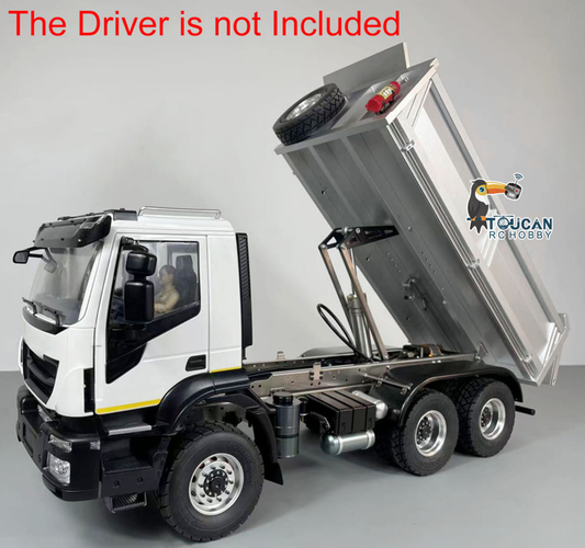 TOUCAN RC HOBBY MODO 1/14 Metal 6*4/4*2 RC Hydraulic Dump Truck PNP ST8 Controller 2 Speed Gearbox Axles Locks for Construction Model Collectors Outdoor Hobby