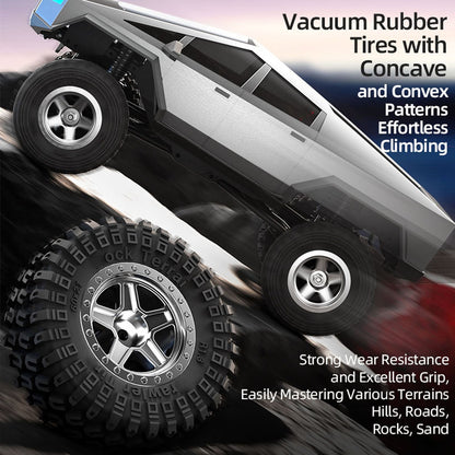 TOUCAN RC HOBBY JJRC 1:18 Rock Crawler RC C8818 Voiture télécommandée 2,4 GHz 4 roues motrices véhicule tout-terrain 2 vitesses moteur à balais batterie éclairage RTR