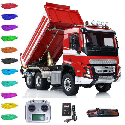 TOUCAN RC HOBBY LESU A0009 1/14 Metal 3 Ways 6x6 RC Hydraulic Dump Truck with 3 Speed Transmission Differential Lock for Construction-Themed Courses