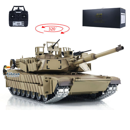 TOUCAN RC HOBBY Tongde 1/16 Abrams M1A2 RC Infrared Battle Tank SEP TUSK II Remote Controlled Electric Panzer Model 320 BB Unit Barrel Recoil System