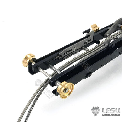 TOUCAN RC HOBBY LESU 1/14 Hydraulic 8*8 Roll On/Off Tipper Parts Flat Bed Trailer Bucket Cylinder Valve Pump for Dumper Truck