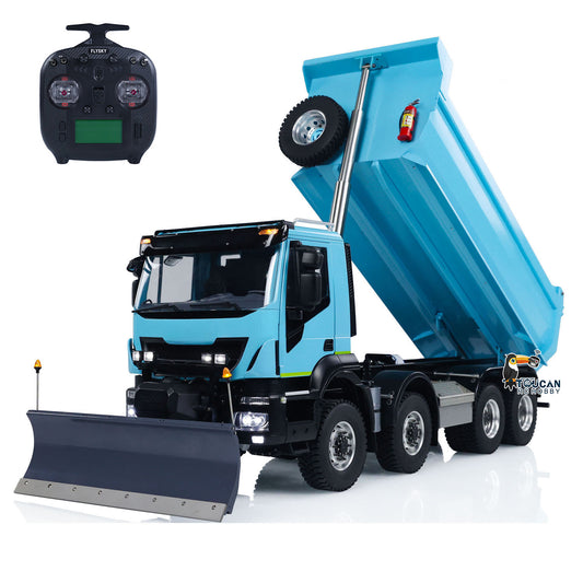 TOUCAN RC HOBBY MODO 1:14 8x8 RC Hydraulic Equipment Radio Control Tipper Car 2-speed Dump Truck DIY Model Sound Light ST8 LED Light Sound