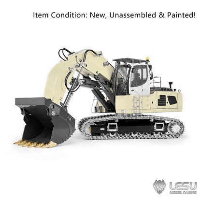 TOUCAN RC HOBBY LESU LR956 1/14 Metal RC Hydraulic Front Shovel Excavator B0031 Dual Pumps KIT Digger with 7CH Valve Light System Simulated GPS