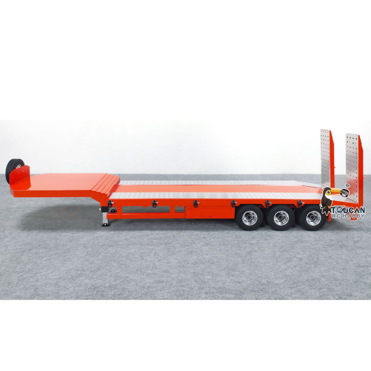 TOUCAN RC HOBBY HHG Model 1/14 Metal Semi-Trailer for RC Tractor Radio Control Simulation Car Electric Lifting Legs Tailboard DIY Hobby Models