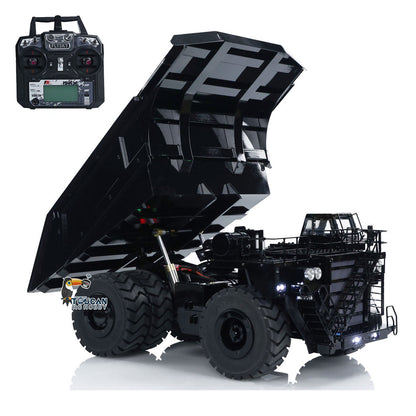 TOUCAN RC HOBBY 793D 1/20 Metal RC Hydraulic Mining Truck FS-i6X Radio Controller Spring Suspension Differential Rear Axle Light Warning Sound for Construction Model Collectors