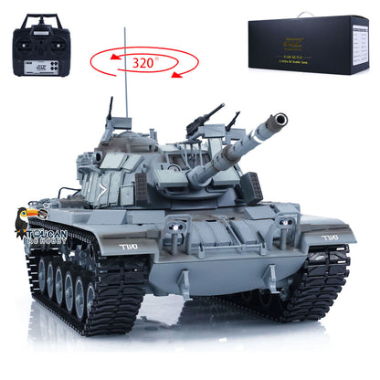 TOUCAN RC HOBBY 1/16 Tongde Israel RC Panzer Remote Control Infrared Battle Tanks Military Model M60W ERA Painted Car 320 Rotation BB Shooting DIY