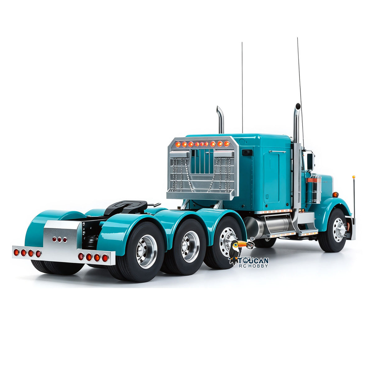 TOUCAN RC HOBBY 56344 Grand Hauler Camion tracteur RC 1/14 RTR 8x6 châssis métallique, moteur brushless, ESC, essieu relevable central, blocage de différentiel, fumée, radiocommande