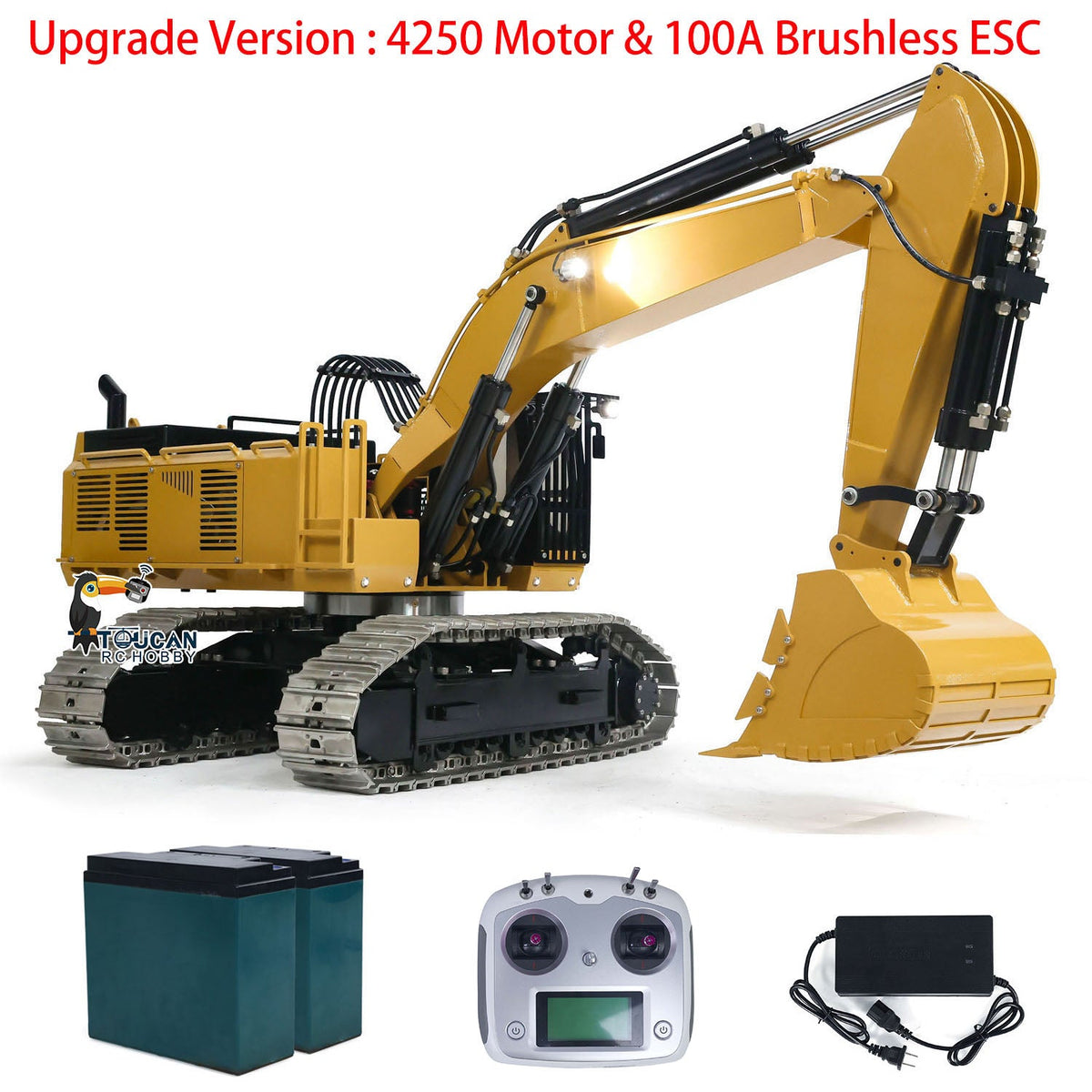 TOUCAN RC HOBBY Pre-order 385CF 1/8 Hydraulic RC Excavator Metal Giant Remote Control Construction Vehicle Ready to Run Painted Assembled ESC Servo Motor