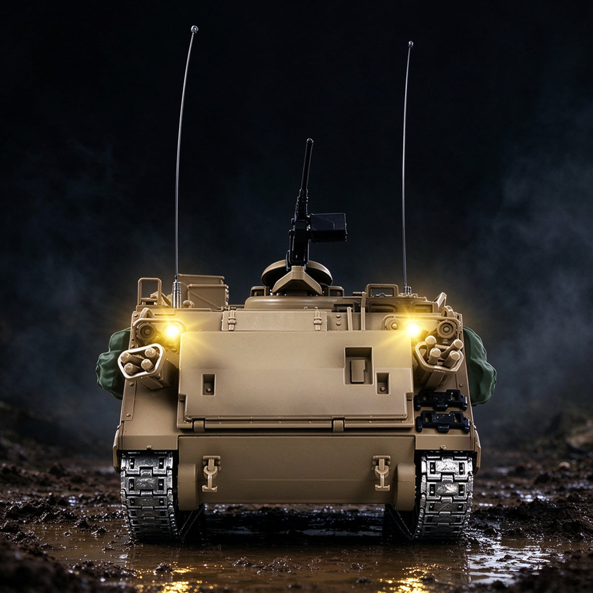TOUCAN RC HOBBY Tongde 1/16 RC Tank M2412-C M113A2 APC Infrared Turret Rotary 360 Degree Remote Control Electric Military Vehicle Metal Wheels