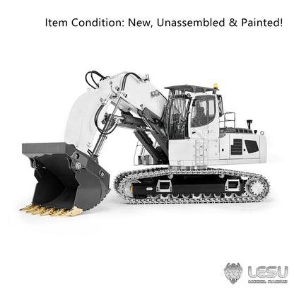 TOUCAN RC HOBBY LESU LR956 1/14 Metal RC Hydraulic Front Shovel Excavator B0031 Dual Pumps KIT Digger with 7CH Valve Light System Simulated GPS