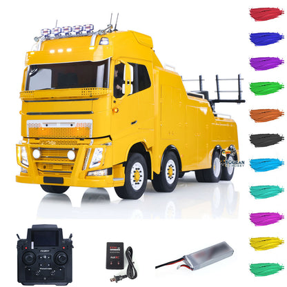 TOUCAN RC HOBBY  8X4 Metal 1/14 RC Road Rescue Truck RTR 2Speed Model Car Flysky Paladin PL18EV Lite Radio Battery Smoke Light Sound