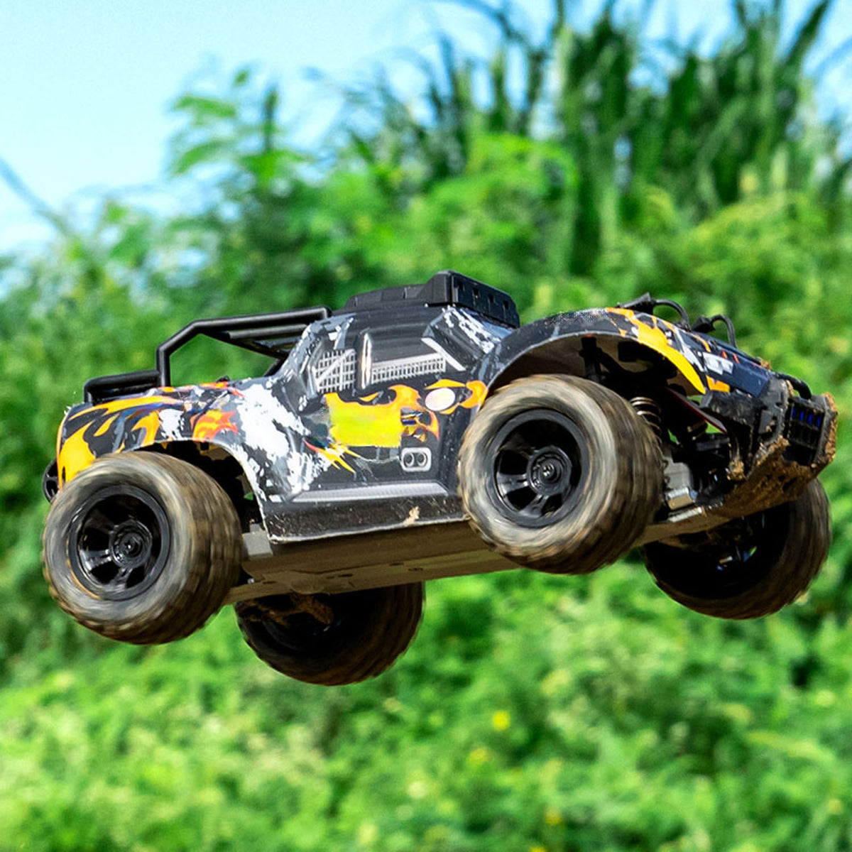 TOUCAN RC HOBBY JJRC 1/18 2.4GHz RC 4WD Car C8810 Remote Control High Speed Off Road Vehicle RTR Carbon Brush Motor ESC Servo LED Lights Battery