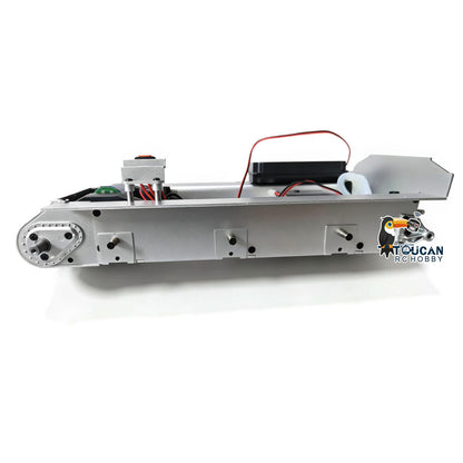 TOUCAN RC HOBBY Metal Chassis Smoke Unit Gearbox Power Blue Motor Speaker Switch for Heng Long 1/16 RC Battle Tank 3898 USA M4A3 Sherman Model