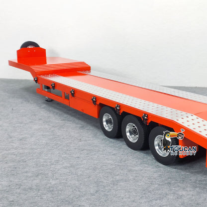TOUCAN RC HOBBY HHG Model 1/14 Metal Semi-Trailer for RC Tractor Radio Control Simulation Car Electric Lifting Legs Tailboard DIY Hobby Models