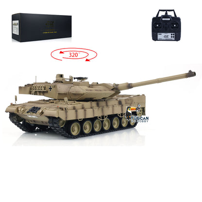 TOUCAN RC HOBBY US Stock Tongde 1/16 RC Tank German Leopard2A7 BB Shooting Infrared Battle Electric Radio Controlled Military Panzer Armored Model