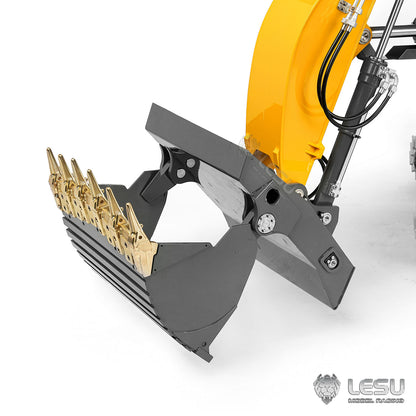 TOUCAN RC HOBBY LESU LR956 1/14 Metal RC Hydraulic Front Shovel Digger B0041 Dual Pump Excavator with Brushless Motor Light System for Outdoor Fun