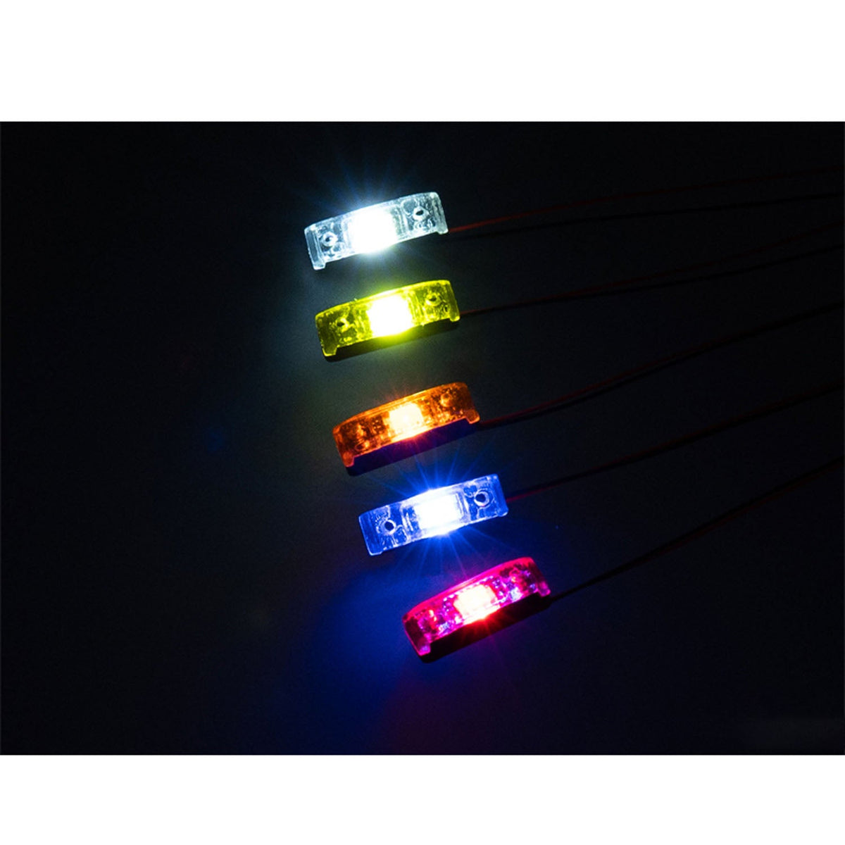 TOUCAN RC HOBBY LED Kunststoff 2,2V-3V Warnleuchte Begrenzungsleuchte für DIY 1/14 RC Traktor LKW Planierraupe Bagger Kipper R470 770S 3363 1851