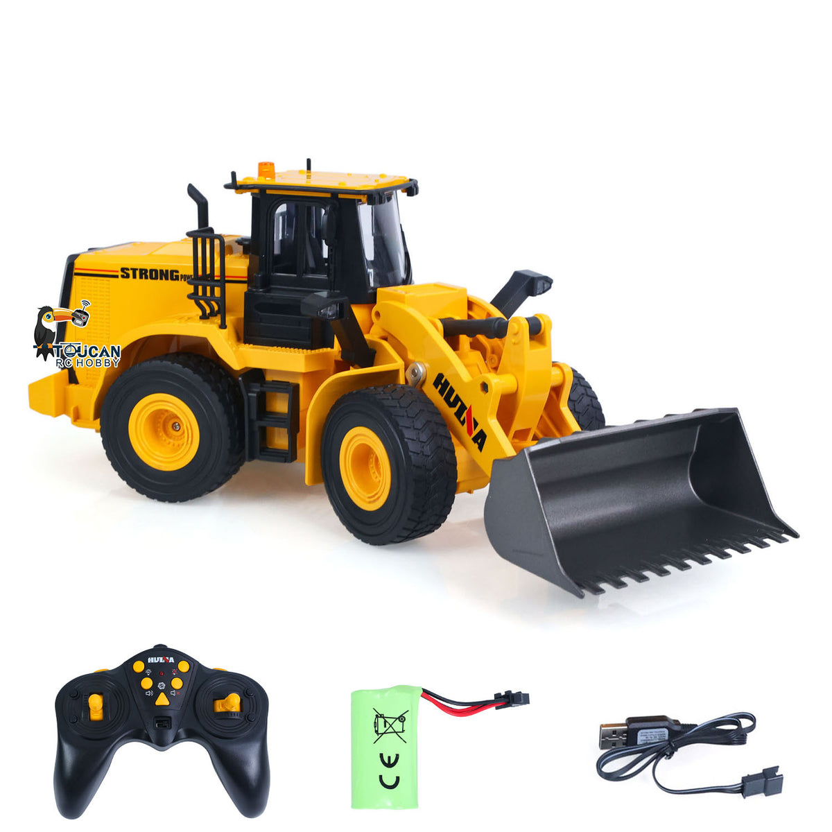US Stock HUINA 1/16 RC Loader 552 - Half Metal Electric RTR