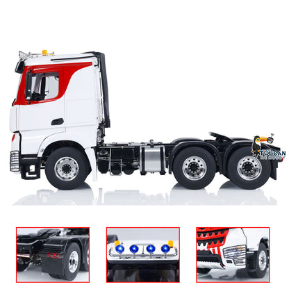 TOUCAN RC HOBBY LESU 6x6 RC Tractor Truck 1/14 Radio Control Car Painted Assembled Metal Chassis